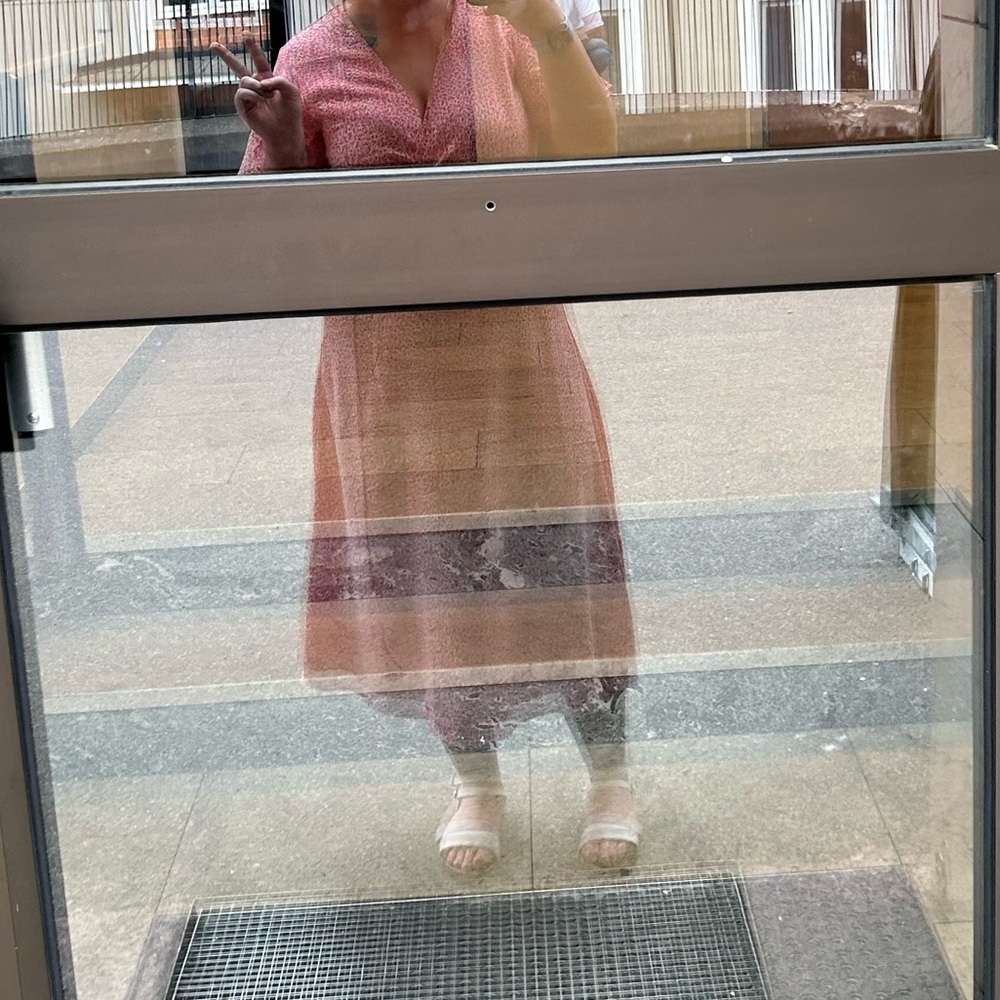VILA Pink Midi Dress